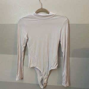 Fashion Nova White Long Sleeve Bodysuit